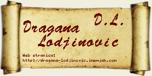 Dragana Lođinović vizit kartica